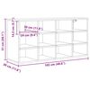 vidaXL Cipőszekr&eacute;ny polcokkal &Ouml;reg fa 103 x 30 x 51 cm Faanyag