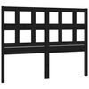 vidaXL fekete t&ouml;m&ouml;r fenyőfa &aacute;gyfejt&aacute;mla 205,5x4x100 cm