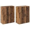 vidaXL Fali szekr&eacute;ny 2 pcs &Ouml;reg fa 69,5 x 34 x 90 cm Faanyag