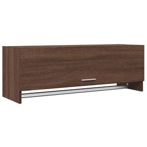 vidaXL barna t&ouml;lgy sz&iacute;nű szerelt fa ruh&aacute;sszekr&eacute;ny 100 x 32,5 x 35 cm