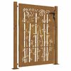 vidaXL Corten ac&eacute;l, bambusz mint&aacute;s kerti kapu 100x125 cm
