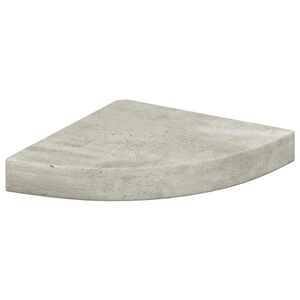 vidaXL betonsz&uuml;rke MDF fali sarokpolc 25 x 25 x 3,8 cm
