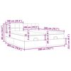 vidaXL Ottom&aacute;n &aacute;gykeret matracokkal S&ouml;t&eacute;t sz&uuml;rke 200x200cm sz&ouml;vet