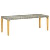 vidaXL sz&uuml;rke polyrattan kerti pad 80 cm