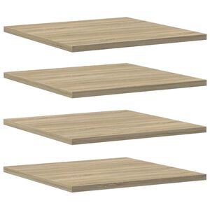 vidaXL 4 db sonoma-t&ouml;lgy sz&iacute;nű forg&aacute;cslap k&ouml;nyvespolc 40 x 40 x 1,5 cm