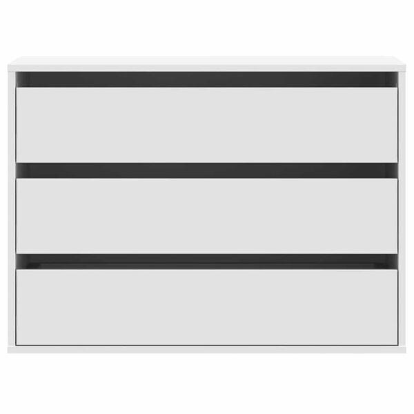 vidaXL feh&eacute;r szerelt fa fi&oacute;kos sarokszekr&eacute;ny 80 x 41 x 58 cm