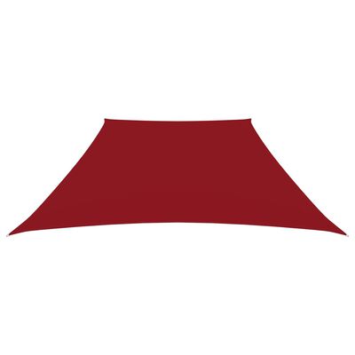 vidaXL piros trapéz alakú oxford-szövet napvitorla 3/4 x 2 m