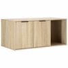 vidaXL Macska ketrec b&uacute;tor Sonoma T&ouml;lgy 100 x 49 x 45 cm Szerelt Fa