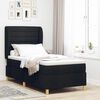 vidaXL Boxspring &aacute;gy matraccal S&ouml;t&eacute;tsz&uuml;rke 90x190 cm Sz&ouml;vet Fekete