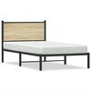 vidaXL sonoma t&ouml;lgy sz&iacute;nű f&eacute;m &aacute;gykeret matrac n&eacute;lk&uuml;l 107 x 203 cm