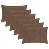 vidaXL P&aacute;rna huzat 6 db HOUTEN Vil&aacute;gos Barna 50 x 80 cm Műny&uacute;l Szőr