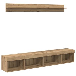 vidaXL TV falit kabinet szett 5 db Artisan t&ouml;lgy Szerelt Fa