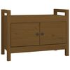 vidaXL m&eacute;zbarna t&ouml;m&ouml;r fenyőfa előszoba pad 80 x 40 x 60 cm
