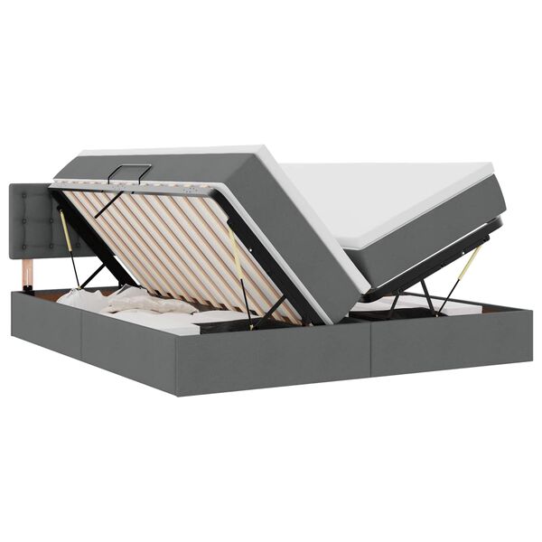 vidaXL &Aacute;gy LED -es l&aacute;mp&aacute;kkal t&aacute;rol&oacute;val S&ouml;t&eacute;tsz&uuml;rke 180 x 200 cm sz&ouml;vet