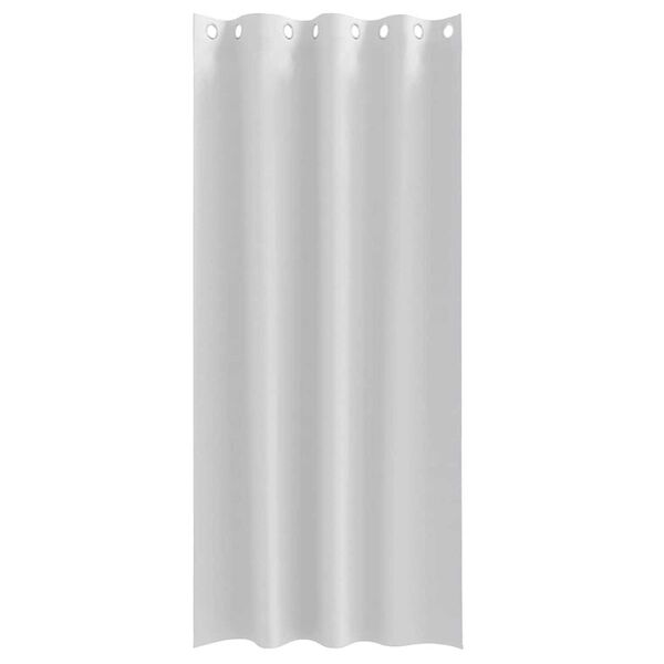 vidaXL Fekete F&uuml;gg&ouml;ny Gyűrűkkel 2 pcs Halv&aacute;ny sz&uuml;rke 260 x 140 cm