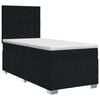 vidaXL Boxspring &aacute;gy matraccal fejt&aacute;ml&aacute;val Fekete 100 x 200 cm Sz&ouml;vet