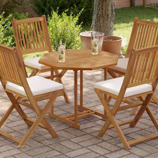 vidaXL t&ouml;m&ouml;r t&iacute;kfa nyolcsz&ouml;gletű asztallap 80 x 80 x 2,5 cm