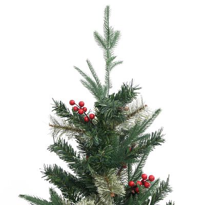 vidaXL zöld karácsonyfa fenyőtobozokkal 120 cm
