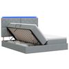 vidaXL LED t&aacute;rol&oacute;s &aacute;gy matraccal Vil&aacute;gossz&uuml;rke 180 x 200 cm Sz&ouml;vet