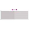 vidaXL sz&uuml;rke beh&uacute;zhat&oacute; oldals&oacute; terasznapellenző 200 x 600 cm