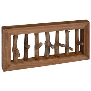 vidaXL Kab&aacute;t Kamp&oacute; Term&eacute;szetes 50 x 10 x 25 cm T&ouml;m&ouml;r Mahag&oacute;ni Fa