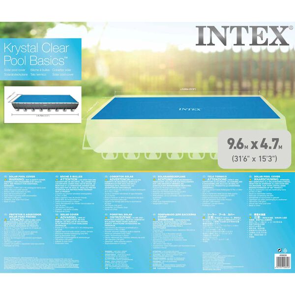 Intex téglalap alakú szolártakaró medencére 975 x 488 cm