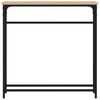 vidaXL sonoma tölgyfa konzolasztal 75 x 19,5 x 75 cm rétegelt fából