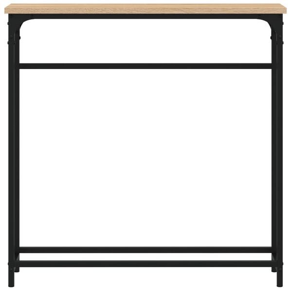vidaXL sonoma tölgyfa konzolasztal 75 x 19,5 x 75 cm rétegelt fából