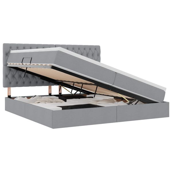 vidaXL &Aacute;gy t&aacute;rol&oacute;val &eacute;s LED l&aacute;mp&aacute;val leddel Vil&aacute;gossz&uuml;rke 200 x 200 cm