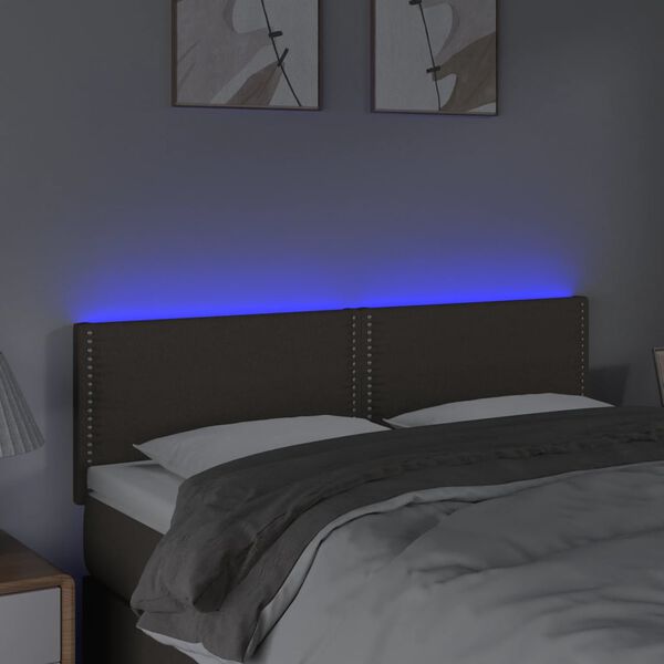 vidaXL t&oacute;psz&iacute;nű sz&ouml;vet LED-es fejt&aacute;mla 144x5x78/88 cm