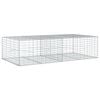 vidaXL horganyzott vas gabion kos&aacute;r fed&eacute;llel 200 x 100 x 50 cm