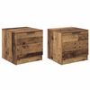 vidaXL &Aacute;gyat tart&oacute; szekr&eacute;ny 2 pcs &Ouml;reg fa 40 x 39 x 40cm Faanyag