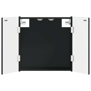vidaXL Darts szekr&eacute;ny ALKMAAR Fekete 52,5 x 10,5 x 53,5 cm Szerelt Fa