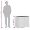 vidaXL sz&uuml;rke polyrattan kerti t&aacute;rol&oacute;szekr&eacute;ny 83x45x76 cm