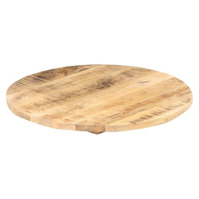 vidaXL kerek tömör mangófa asztallap 25-27 mm 50 cm