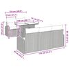 vidaXL Kerti Kanap&eacute; Szett p&aacute;rn&aacute;val p&aacute;rn&aacute;val 6 pcs B&eacute;zs Poly Rattan