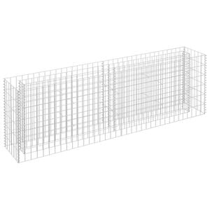 vidaXL horganyzott ac&eacute;l gabion magas&aacute;gy&aacute;s 180 x 30 x 60 cm