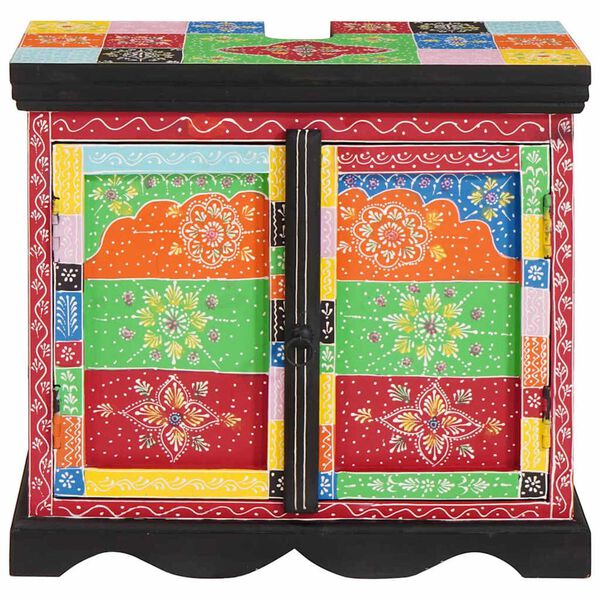 vidaXL Mosd&oacute;kagyl&oacute; szekr&eacute;ny Barna 60 x 35 x 55 cm T&ouml;m&ouml;r Mang&oacute;f&aacute;t