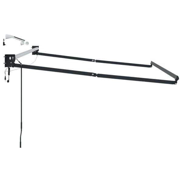 vidaXL Elektromos kih&uacute;zhat&oacute; napellenző keret Antracit 3 x 2 m