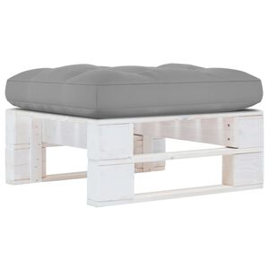 vidaXL feh&eacute;r impregn&aacute;lt fenyőfa kerti raklapzs&aacute;moly