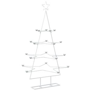 vidaXL F&eacute;m kar&aacute;csonyfa KUOPIO 140 cm Ac&eacute;l Feh&eacute;r