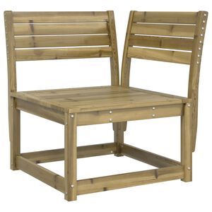 vidaXL Garden Sofa Term&eacute;szetesen impregn&aacute;lt Treated solid pine wood