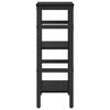 vidaXL K&ouml;nyvespolc Fekete t&ouml;lgy 40 x 29,5 x 81 cm Faanyag