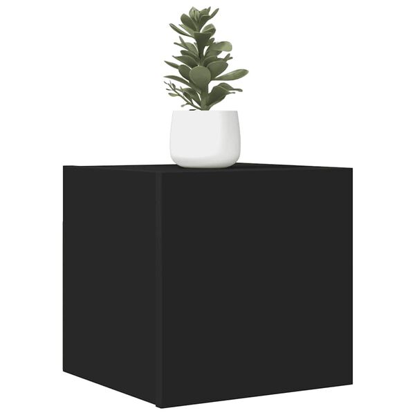 vidaXL 4 db fekete falra szerelhető TV-szekr&eacute;ny 30,5 x 30 x 30 cm