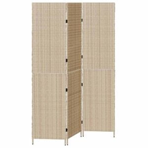 vidaXL Szobaelv&aacute;laszt&oacute; B&eacute;zs 147 x 180 cm polirattan