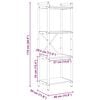 vidaXL K&ouml;nyvespolc Sz&uuml;rke sonoma 40 x 30 x 85 cm Faanyag