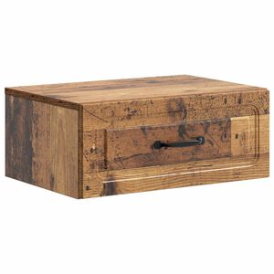 vidaXL Fali &eacute;jjeli szekr&eacute;ny Antik Fa 49 x 34,5 x 20 cm Szerelt Fa