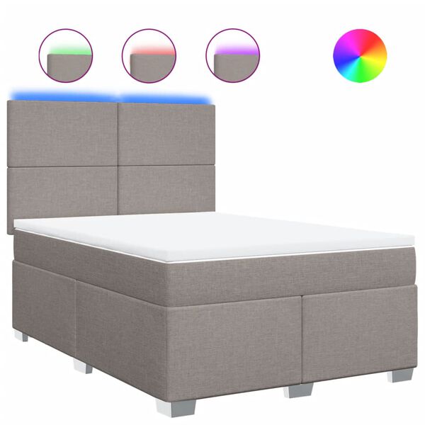 vidaXL t&oacute;psz&iacute;nű sz&ouml;vet rug&oacute;s &aacute;gy matraccal 140 x 200 cm