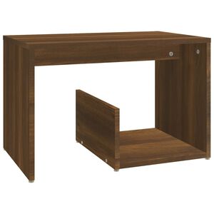 vidaXL barna t&ouml;lgysz&iacute;nű szerelt fa kisasztal 59x36x38 cm