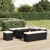vidaXL 2 db fekete polyrattan zs&aacute;moly p&aacute;rn&aacute;kkal 40 x 30 x 40 cm